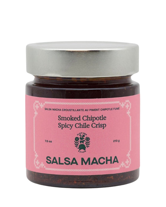 Flamingo Estate Salsa Macha Smoked Chipotle Spicy Chile Crisp by Bella Cucina – Condiments: Chili Crunch
