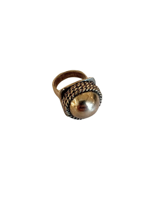 Bella Cucina - Gold Rope Ring - 