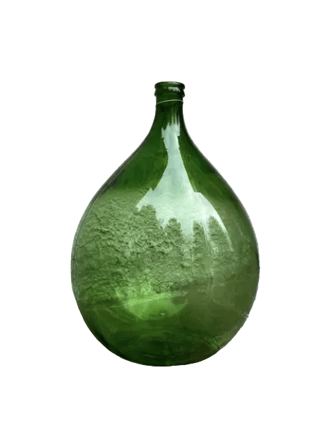 Green glass Demi - John bottle vases - 3 available by Bella Cucina – Vase