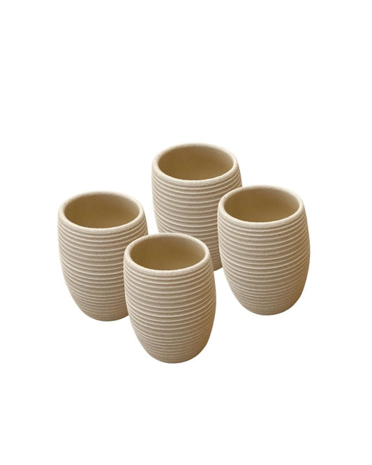 Bella Cucina - Iron Clay Wave Cups - 