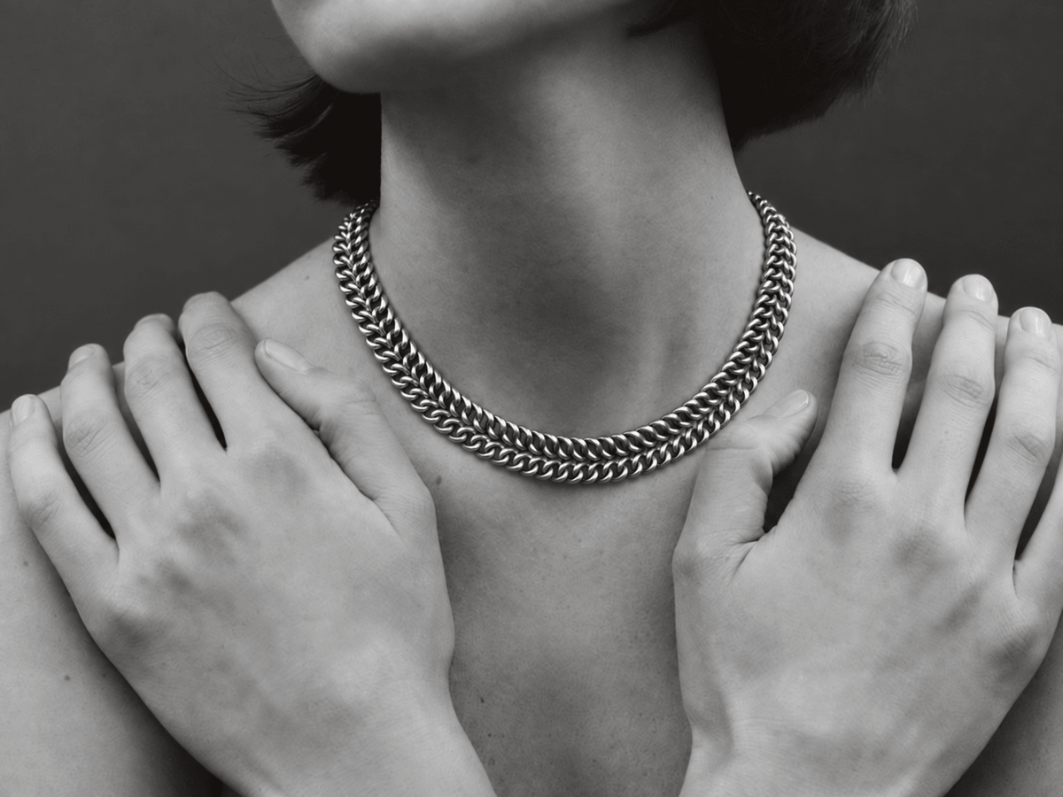 Jewelry: Vintage Sterling Silver Mexican Choker by Bella Cucina – Jewelry: Necklace