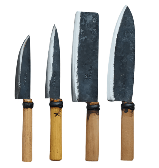 Bella Cucina - Master Shin Hand - made Wood and carbon steel blade knives - 