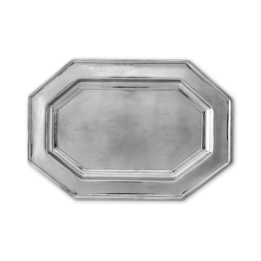 MATCH Italian Pewter Octagonal Tray by Bella Cucina – Servingware
