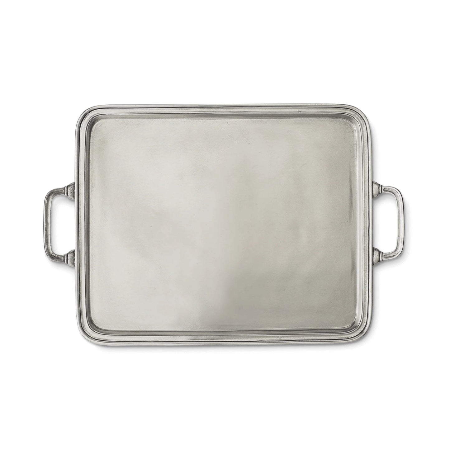Match Italian Pewter Rectangle Tray with Handles by Bella Cucina – For the home: Trays