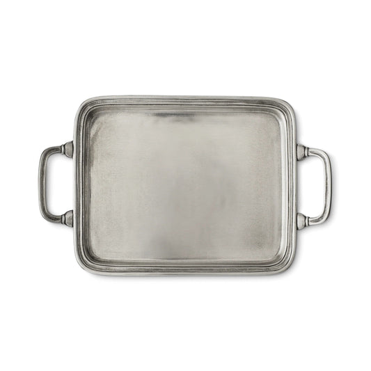 Match Italian Pewter Rectangle Tray with Handles by Bella Cucina – For the home: Trays