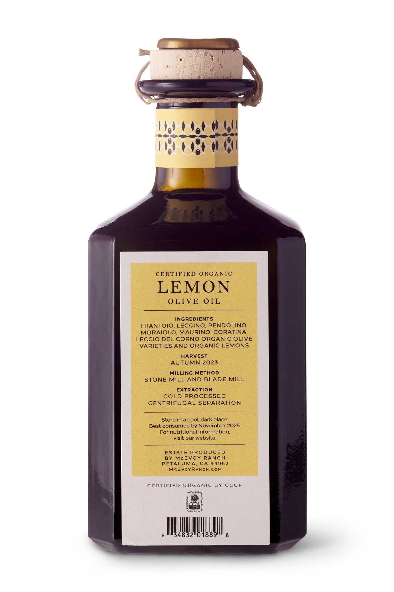 McEvooy Organic Lemon Olive Oil - 375ml by Bella Cucina – olive oil