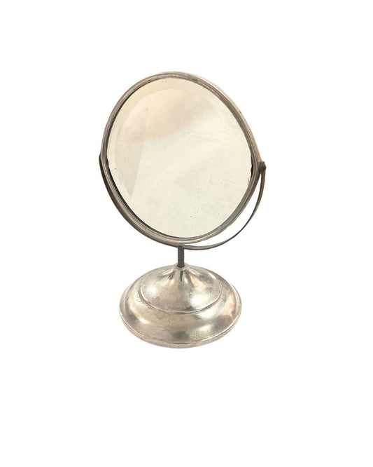 Bella Cucina - Nickel Plate Oval Mirror with Stand - 