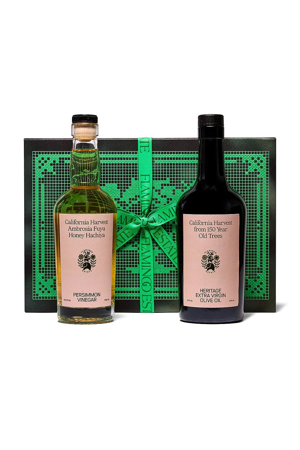 Oils & Vinegars: Flamingo Estate Olive Oil and Persimmon Vinegar Gift Box by Bella Cucina – Oils & Vinegars