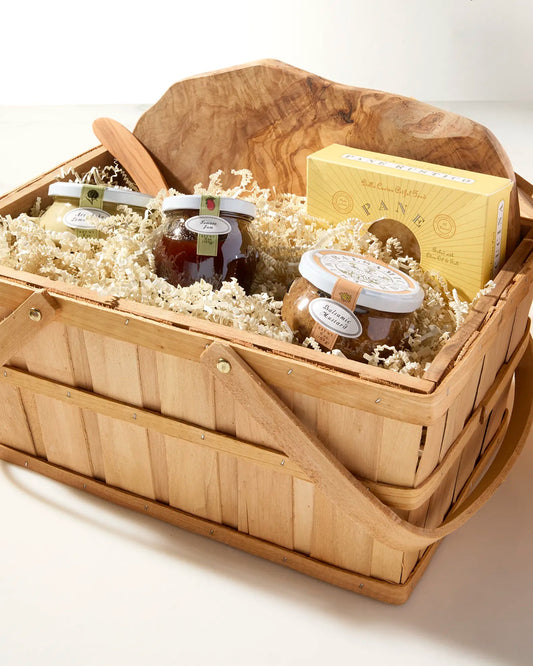 Olive Wood Board & Knife Antipasti Hamper by Bella Cucina – Artful Food Gifts