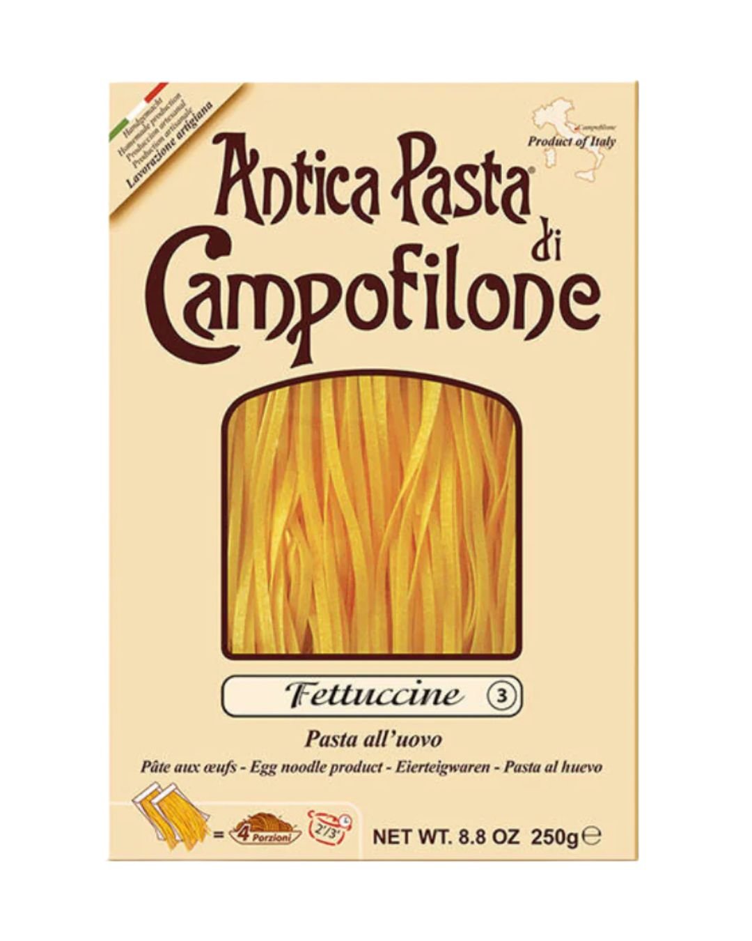 Pasta, Pizza & Sauces: Antica Pasta di Campofilone Fettuccine by Bella Cucina – Pasta: Fettuccine