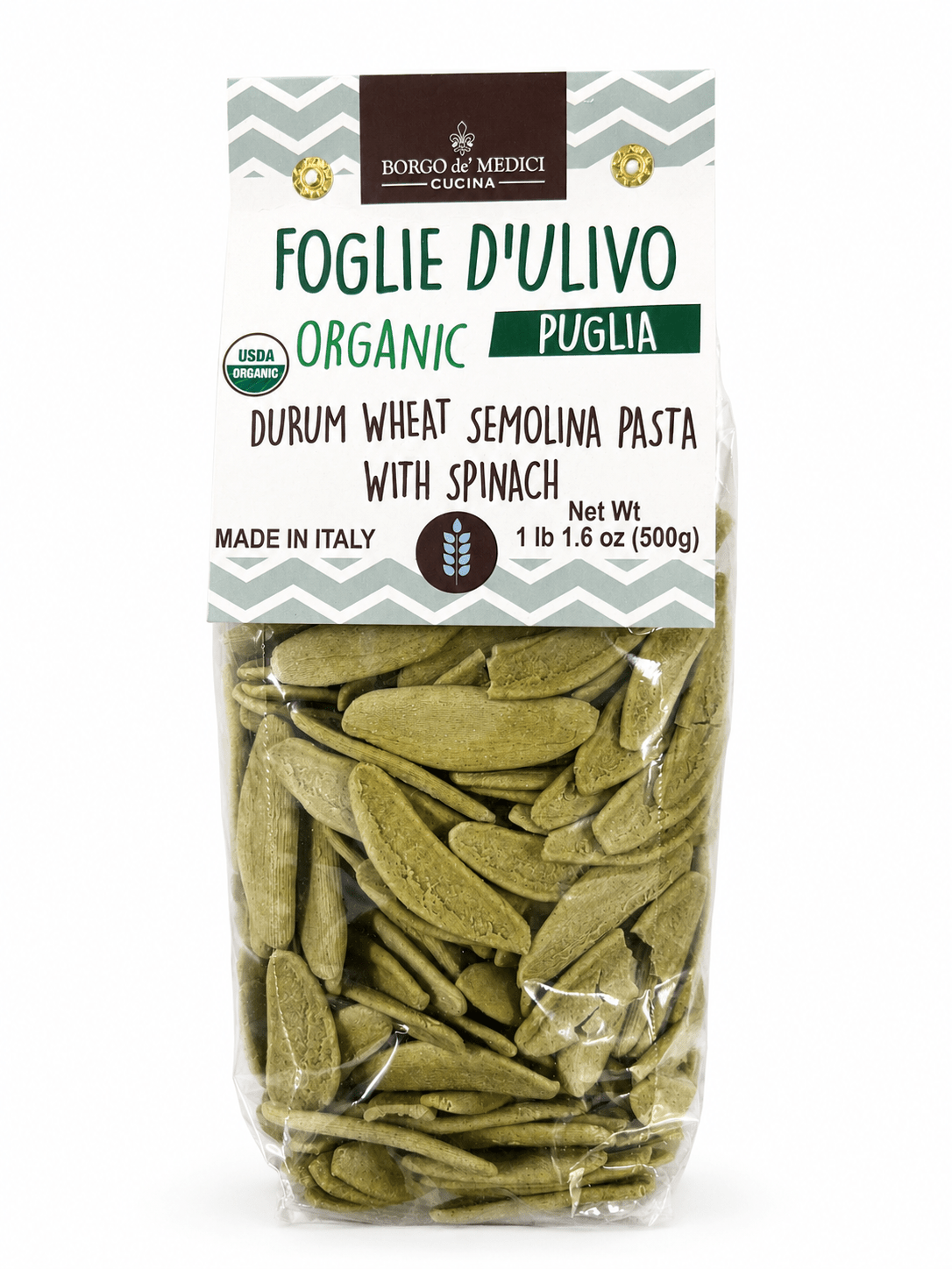 Pasta, Pizza & Sauces: Borgo de' Medici Organic Foglie d'Ulivo Pasta by Bella Cucina – Pasta & Pizza Sauces