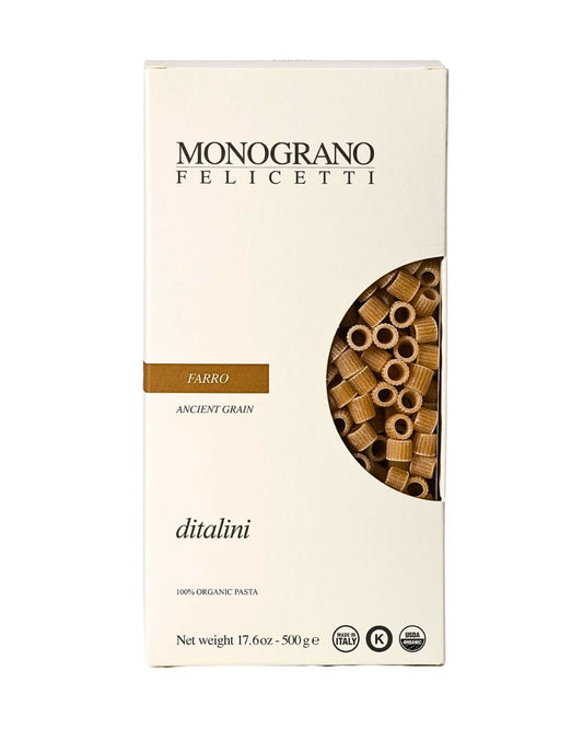 Pasta, Pizza & Sauces: Monograno Felicetti Farro Ditalini Pasta by Bella Cucina – Pasta: Ditalini