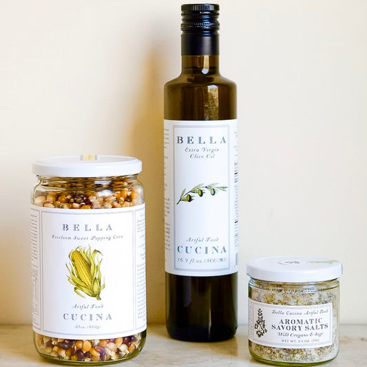 Olive Oil  Heirloom Sweet Popping Corn Kit