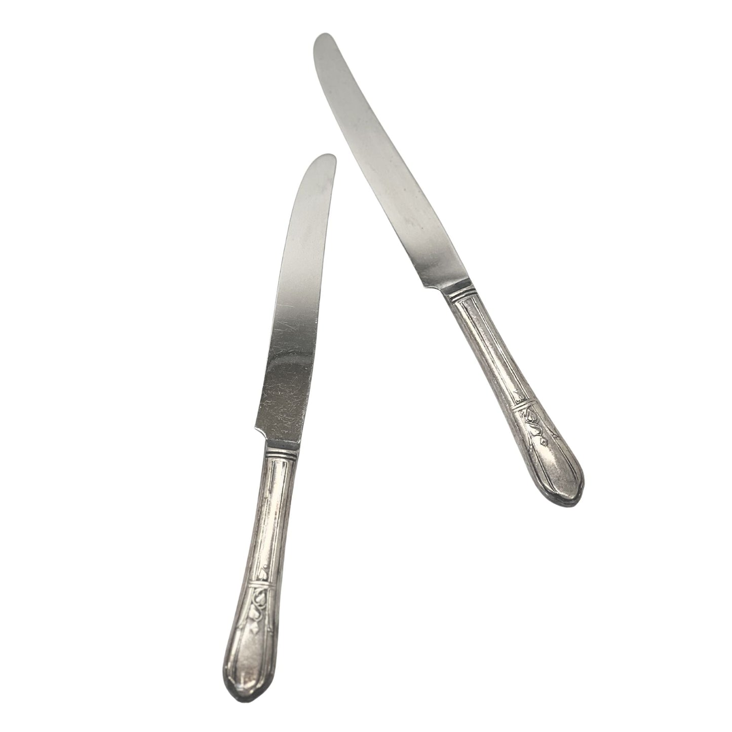 Silver Vintage Drop Leaf Pattern Butter Knives Set Of 8 by Bella Cucina –