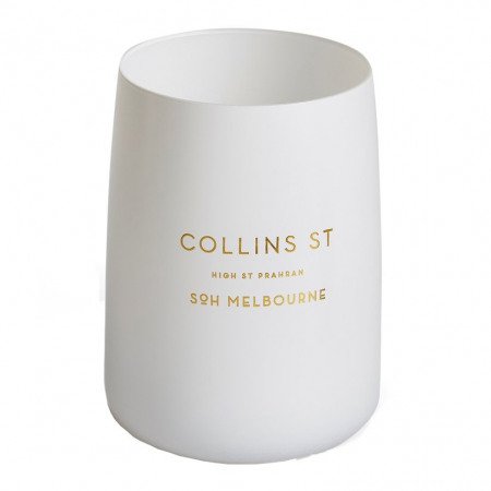 SOH Melbourne Freja Candle – A luxury hand-poured soy wax candle in an elegant glass vessel, featuring a warm blend of smoky woods, spices, and florals.