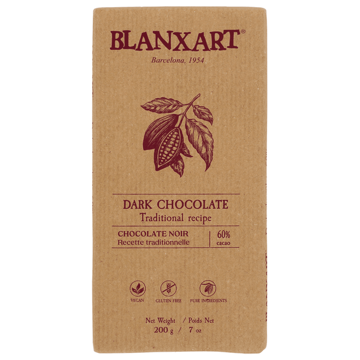 Sweets: Blanxart Dark Chocolate Bar by Bella Cucina – Sweets: Chocolate
