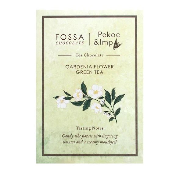 Fossa gardenia flower green tea chocolate bar at Bella Cucina in Atlanta