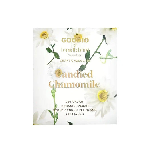 Sweets: Goodio Ivana Helsinki Candied Chamomile Chocolate by Bella Cucina – Sweets: Chocolate
