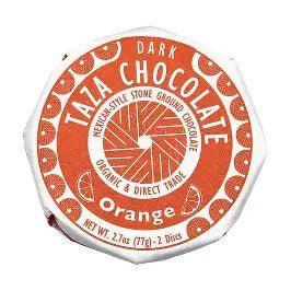 Sweets: Taza Orange Chocolate Mexicano Round by Bella Cucina – Sweets: Chocolate