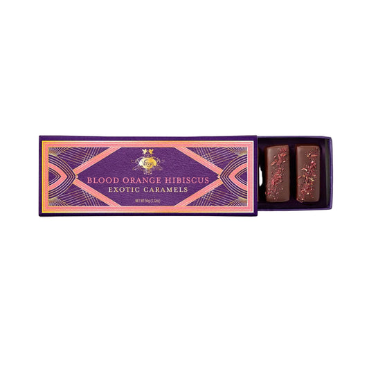Vosges Haut-Chocolat blood orange hibiscus exotic caramels at Bella Cucina in Atlanta