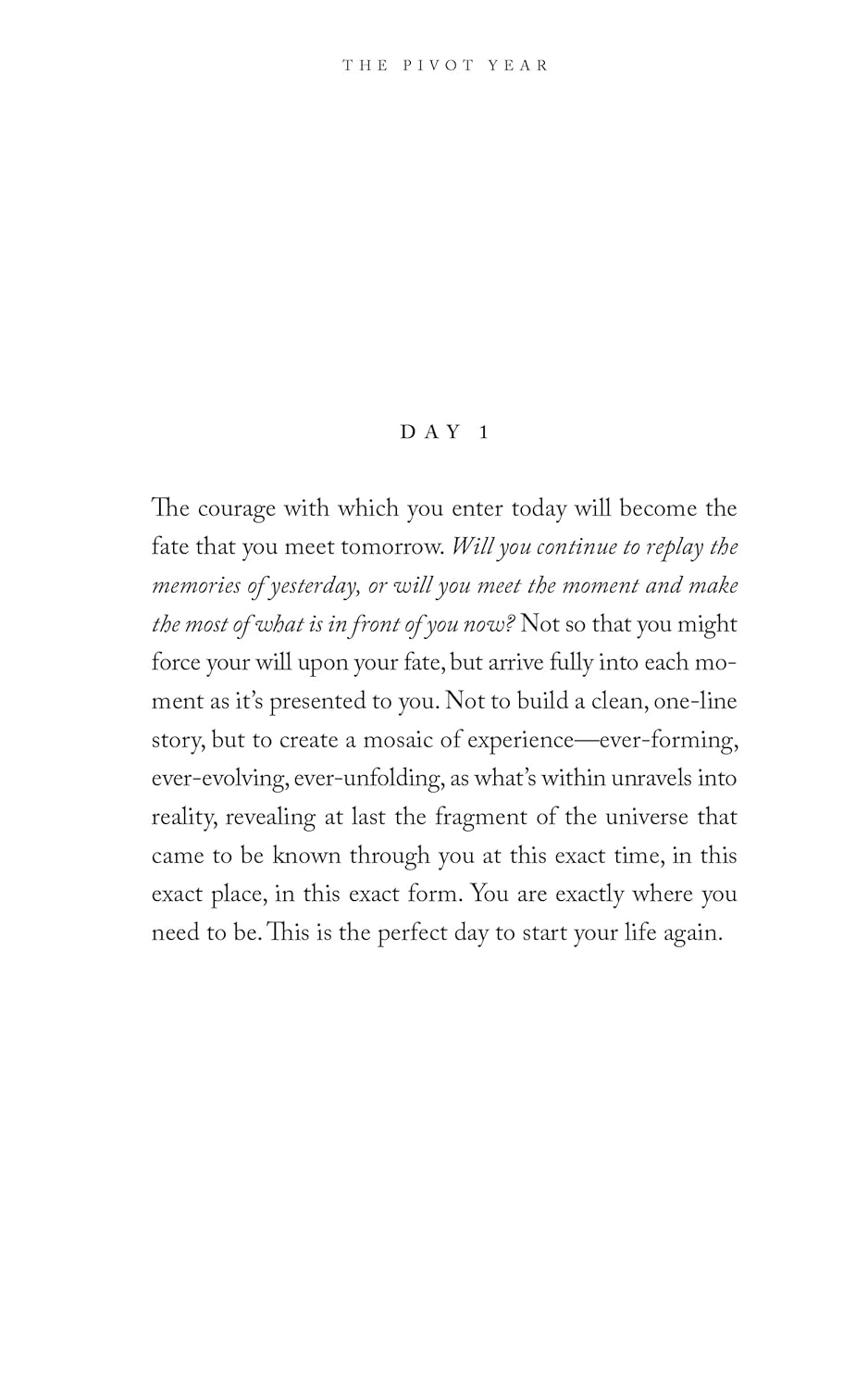 The Pivot Year by Brianna Wiest softcover at Bella Cucina in Atlanta, view 4