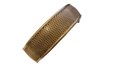 Vintage 12K Gold Filled Hinged Mesh Bracelet by Bella Cucina –