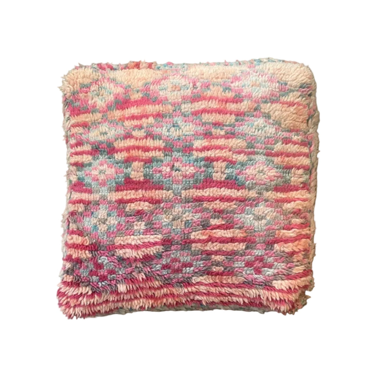 Vintage 1960's Carpet Moroccan Poufs by Bella Cucina – Pouf