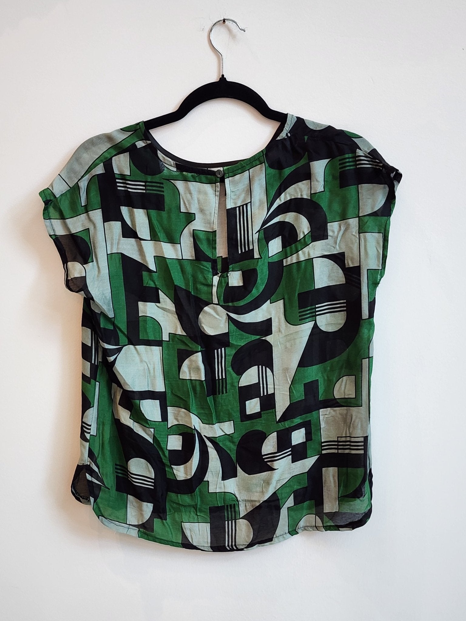 Vintage Clothing: Italian Handmade Silk Blouse by Bella Cucina –