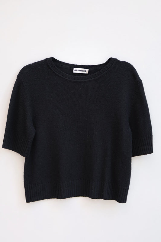 Vintage Clothing: Jil Sander, Short Sleeve Wool Knit Top by Bella Cucina – Vintage Clothing: Top