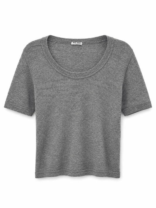 Vintage Clothing: Miu Miu Grey Top by Bella Cucina – Vintage Clothing: Top