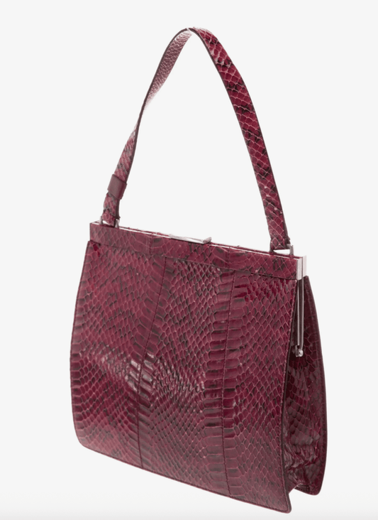 Vintage clothing | Miu Miu Pinkish Python Bag by Bella Cucina – clothing