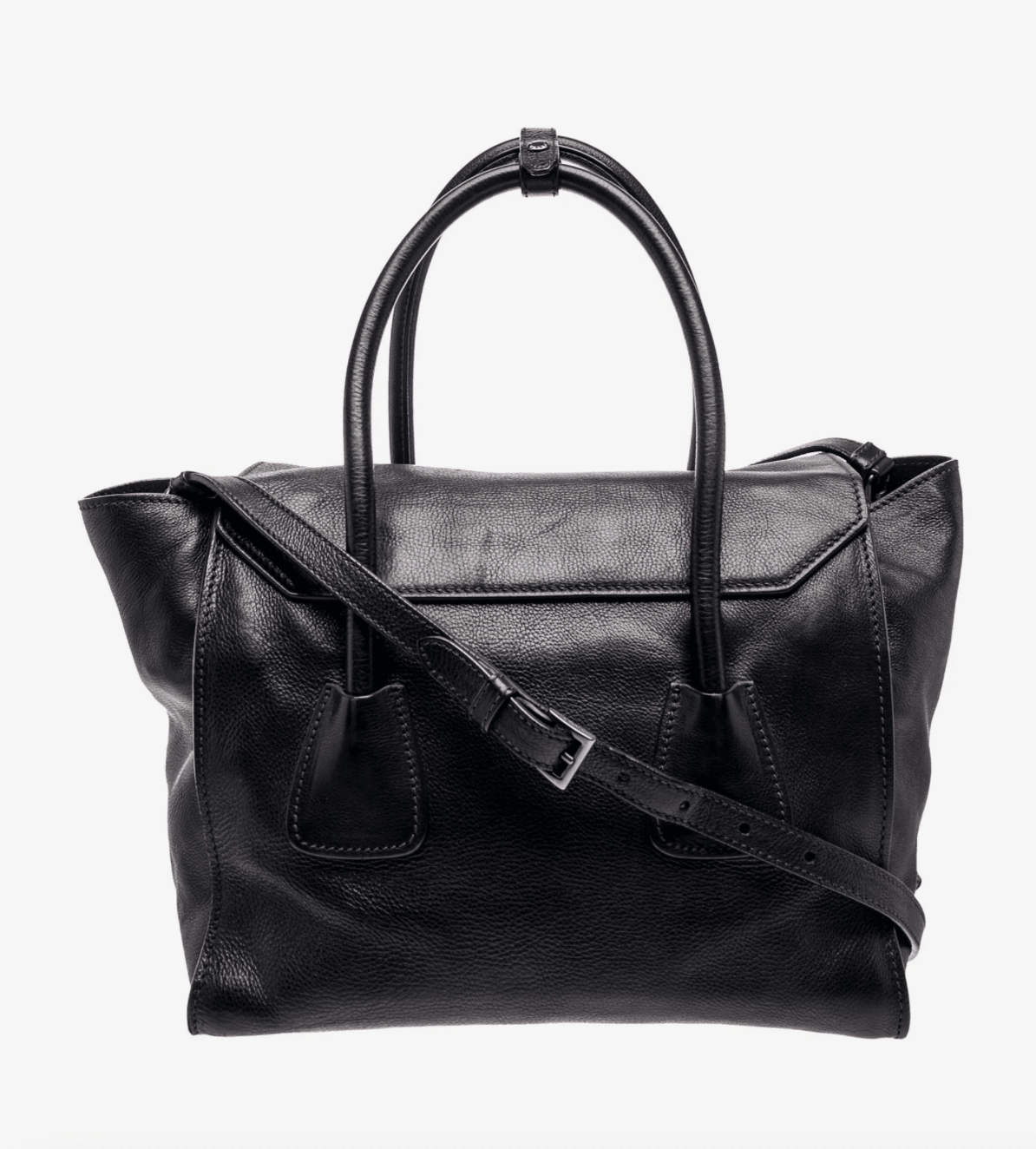 Vintage Clothing: Prada Nero Black Leather Bag by Bella Cucina – Vintage Clothing: Bag