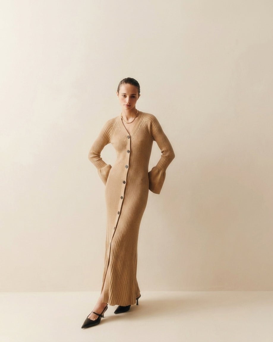 Vintage Clothing: Proenza Schouler, Rib Knit Cardigan Dress by Bella Cucina – Vintage Clothing: Dress