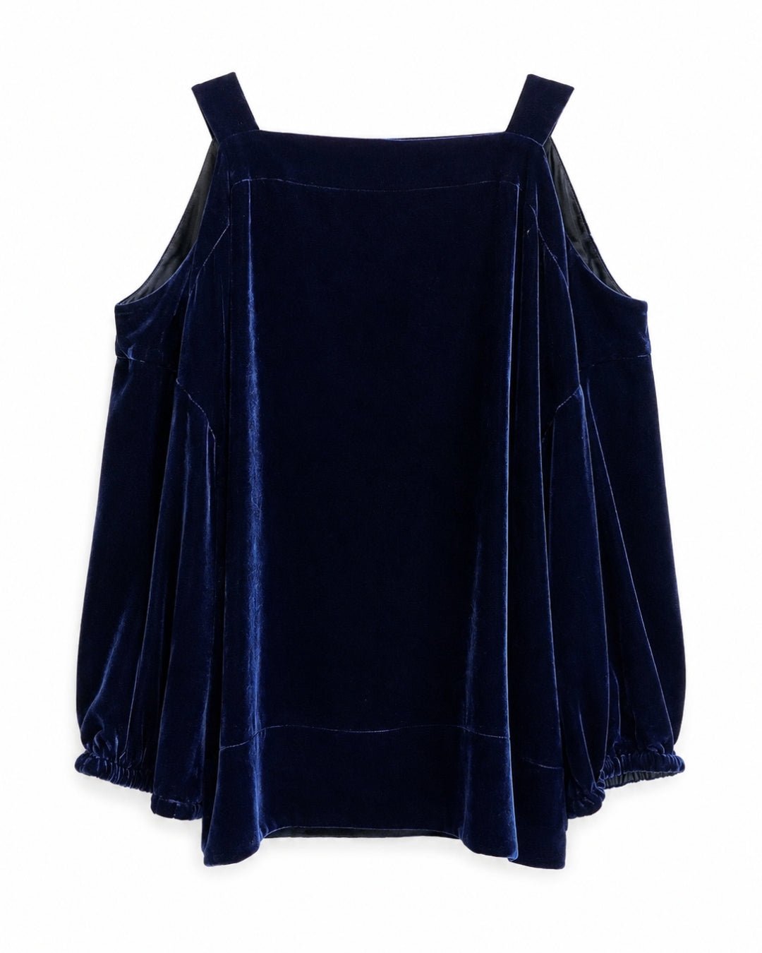 Vintage Clothing: Tibi Velvet Dark Blue Blouse by Bella Cucina – Vintage Clothing: Blouse