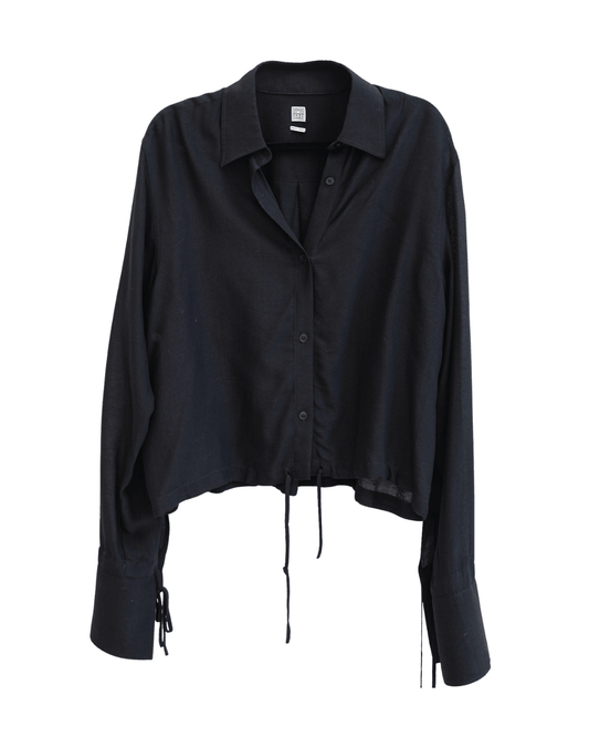 Vintage Clothing: Totême, Cropped Button - Front Blouse by Bella Cucina – Vintage Clothing: Blouse