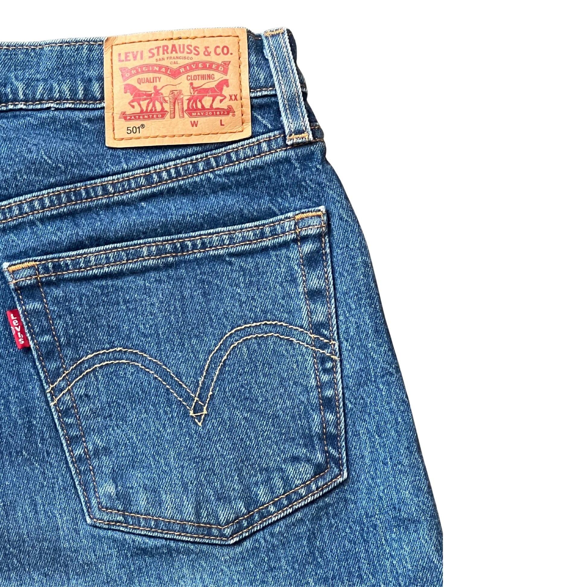 Vintage Clothing: Vintage Denim Levis, The Light Raw Hem by Bella Cucina – Vintage Clothing: Denim