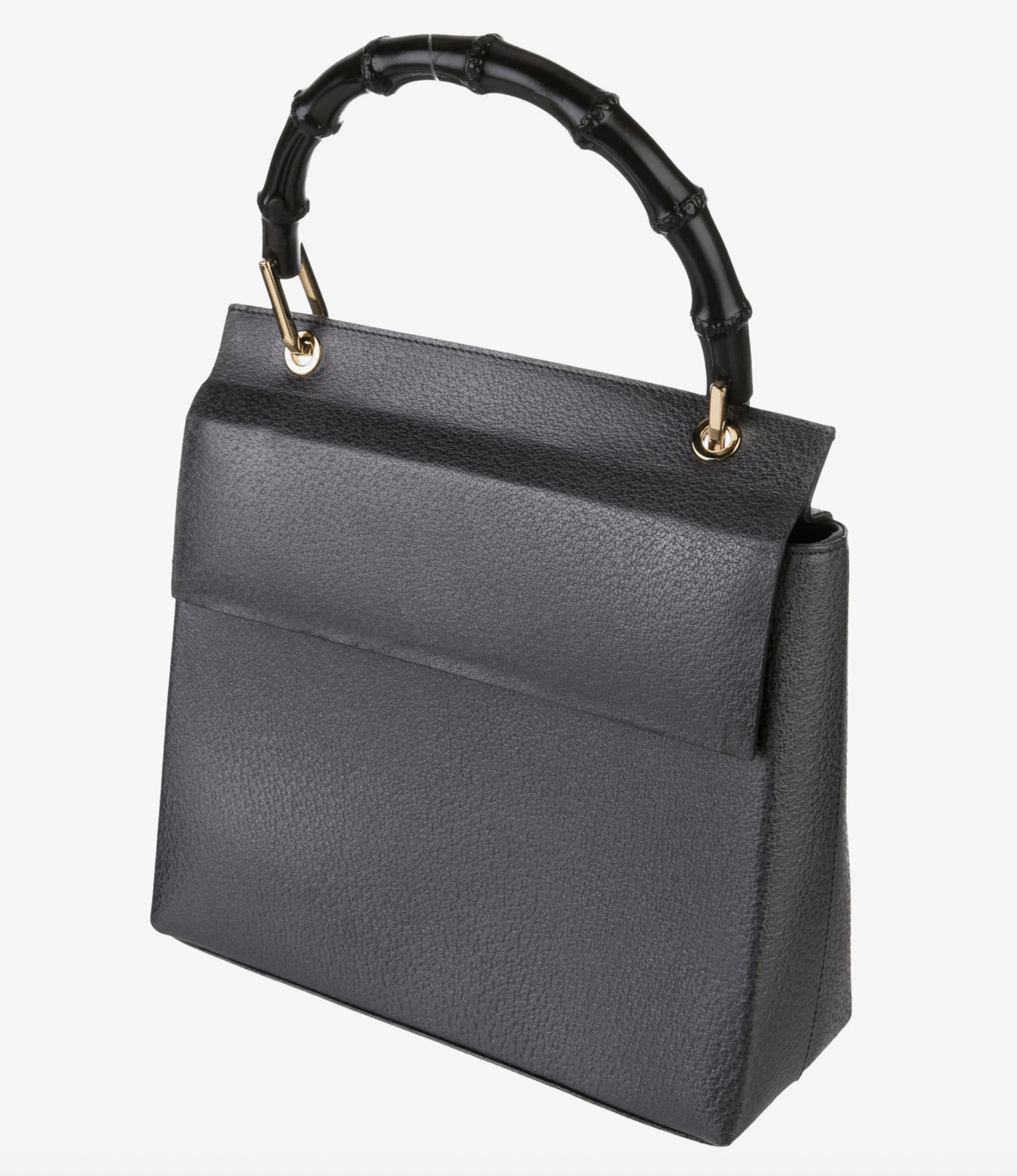 Vintage Gucci Bamboo Wood handle and Leather handbag by Bella Cucina – clothing