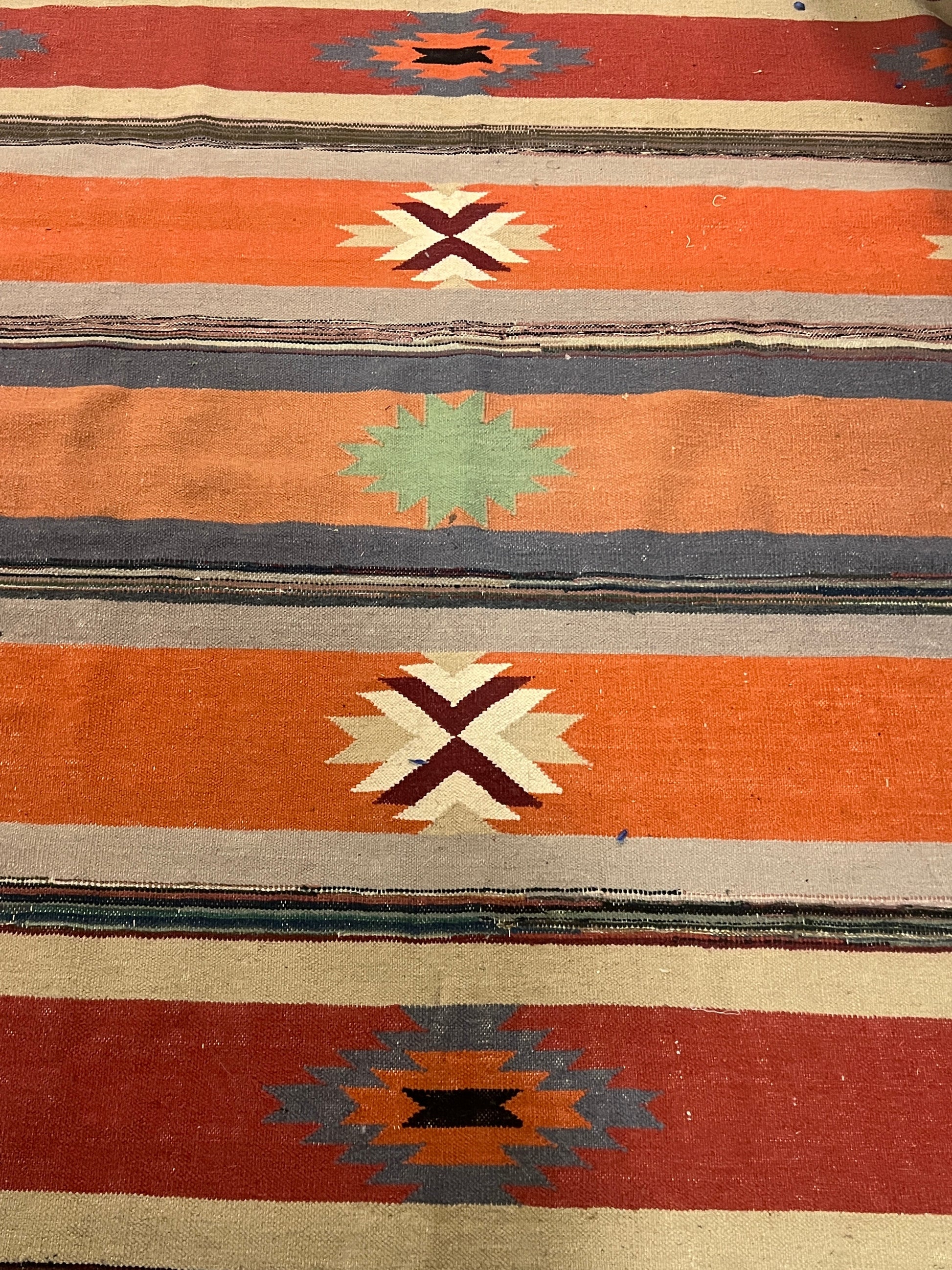 Bella Cucina - Vintage Hand - loomed Peruvian Frazada rugs - 