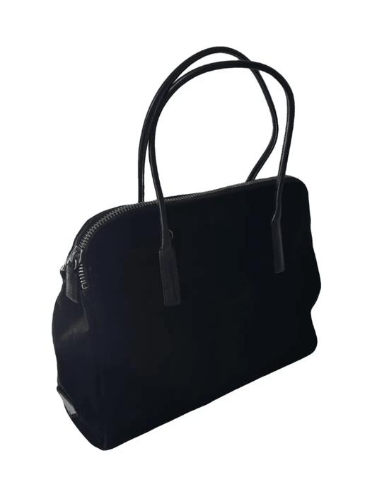 Vintage PRADA Black Velvet Tote Handbag by Bella Cucina – clothing