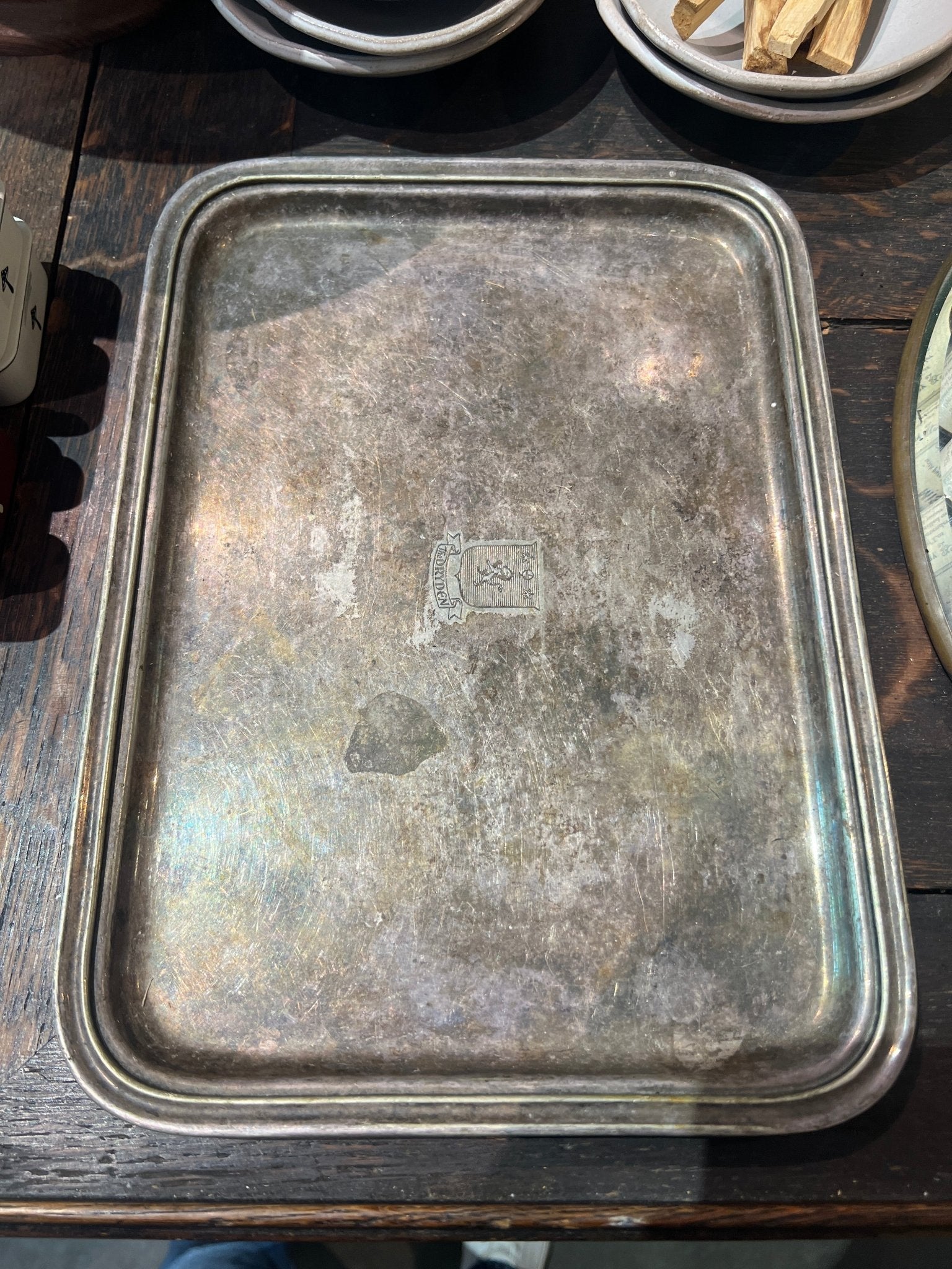 Vintage silver tray by Bella Cucina –