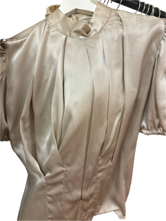 Vintage Italy Silk Grey Blouse