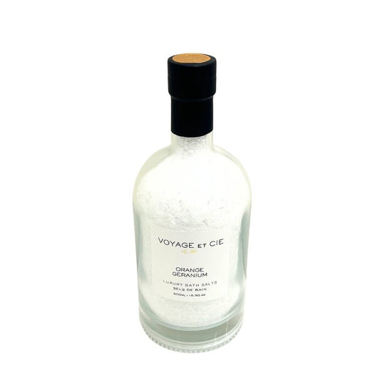 Voyage et Cie Orange Geranium Luxury bath Salts by Bella Cucina – Wellness