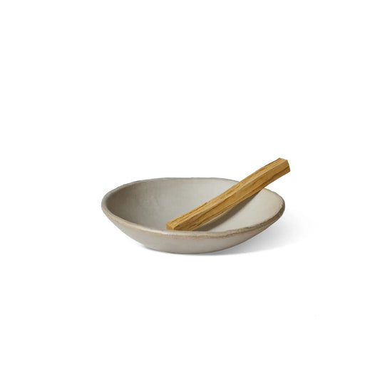 Wellness: Cedar & Myrrh Gray Ceramic Incense Holder by Bella Cucina – Wellness: Incense Holders