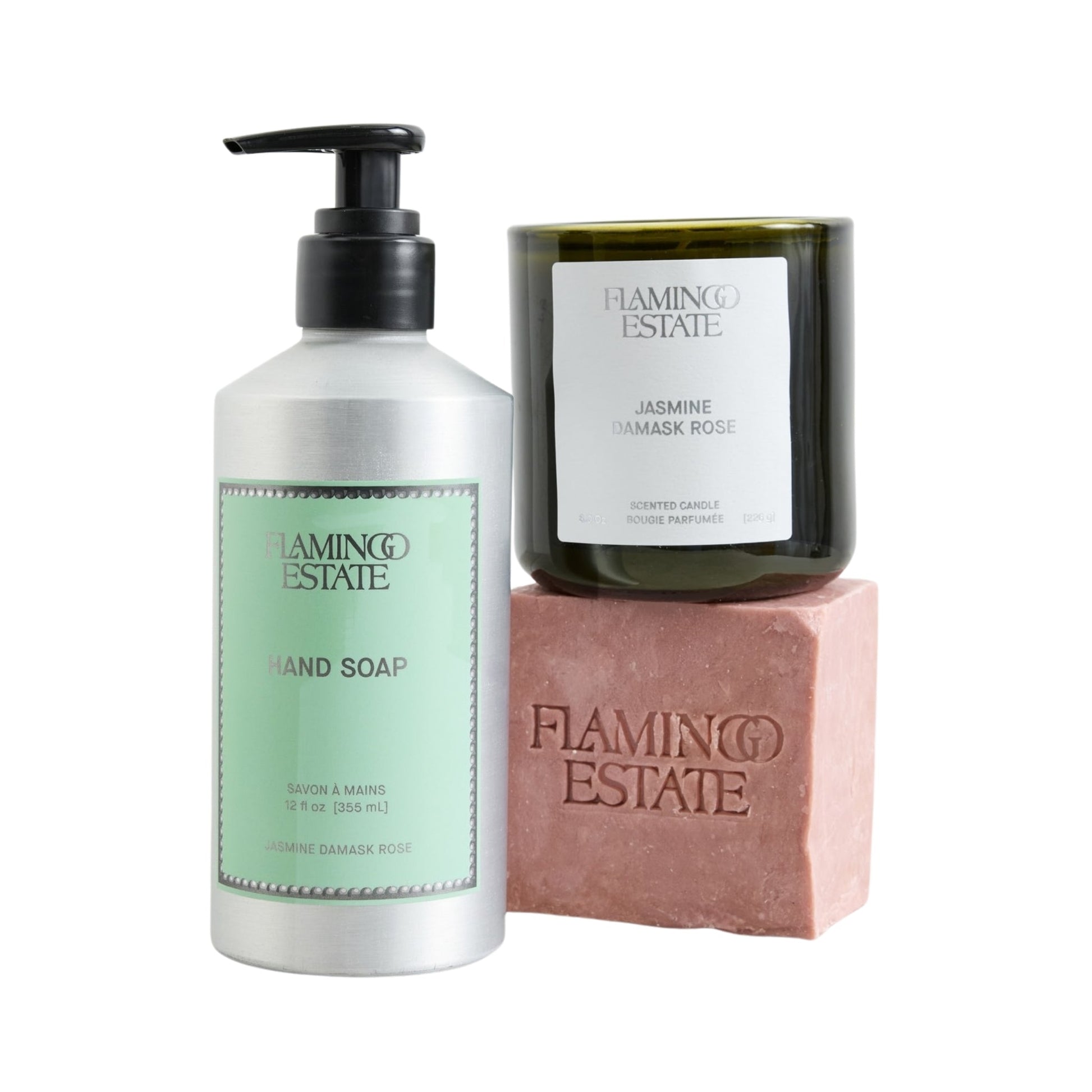 Wellness: Flamingo Estate Jasmine & Rose Bath Set by Bella Cucina – Wellness: Bath Set