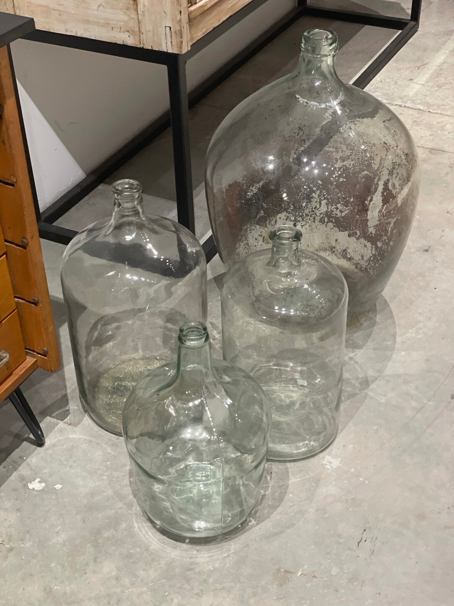 Large Clear Bottle Vase