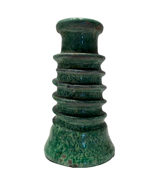 Moroccan Clay Spiral Candle Stand