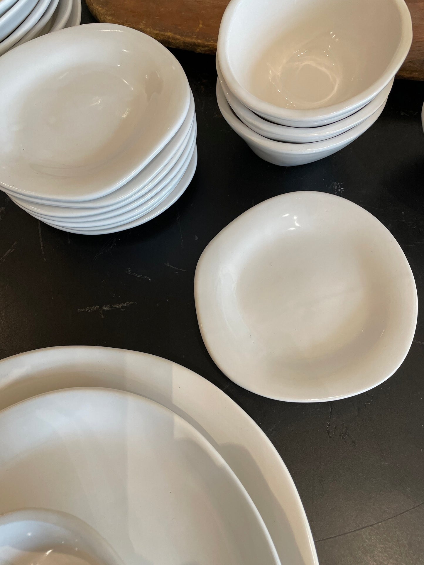 Hand-crafted Porcelain Bread & Butter /Antipasti  Plates