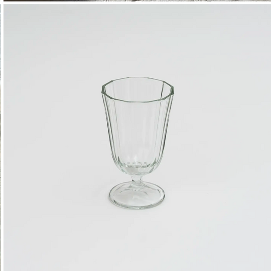 Ribbed Water/Wine Glass  -set of 6