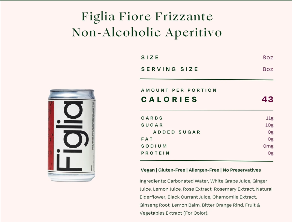 Figlia Spritz non-Alcoholic Aperitivo 4 pack bundle