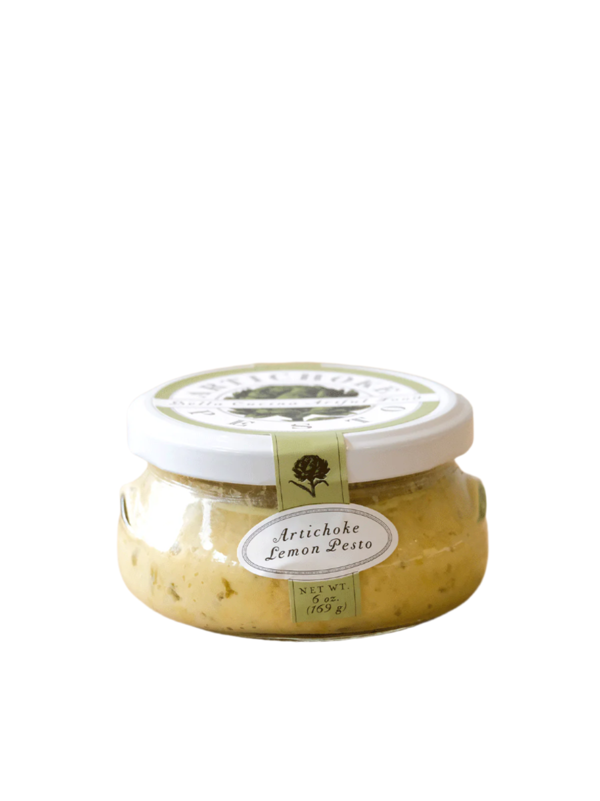 Bella Cucina Artichoke Lemon Pesto – a creamy blend of artichokes, fresh lemon, and Parmesan cheese, perfect for pasta, crostini, and dips.